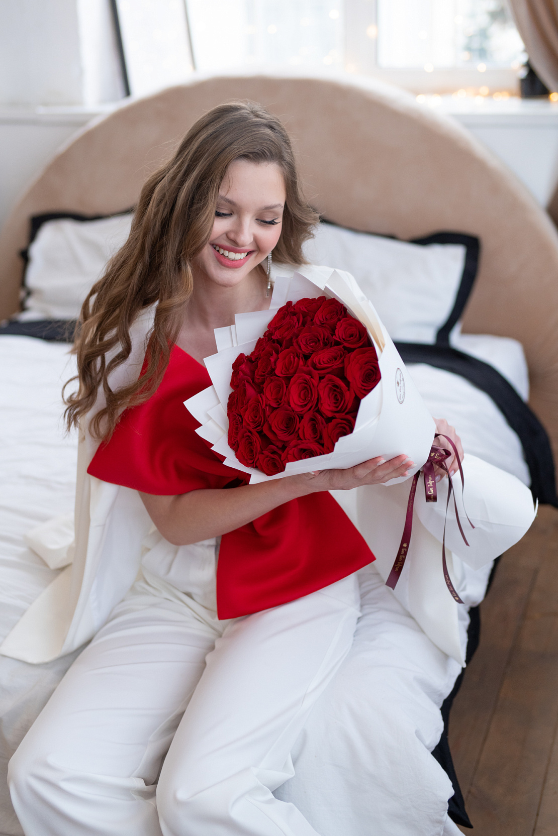 Букет из красных роз Тысяча поцелуев