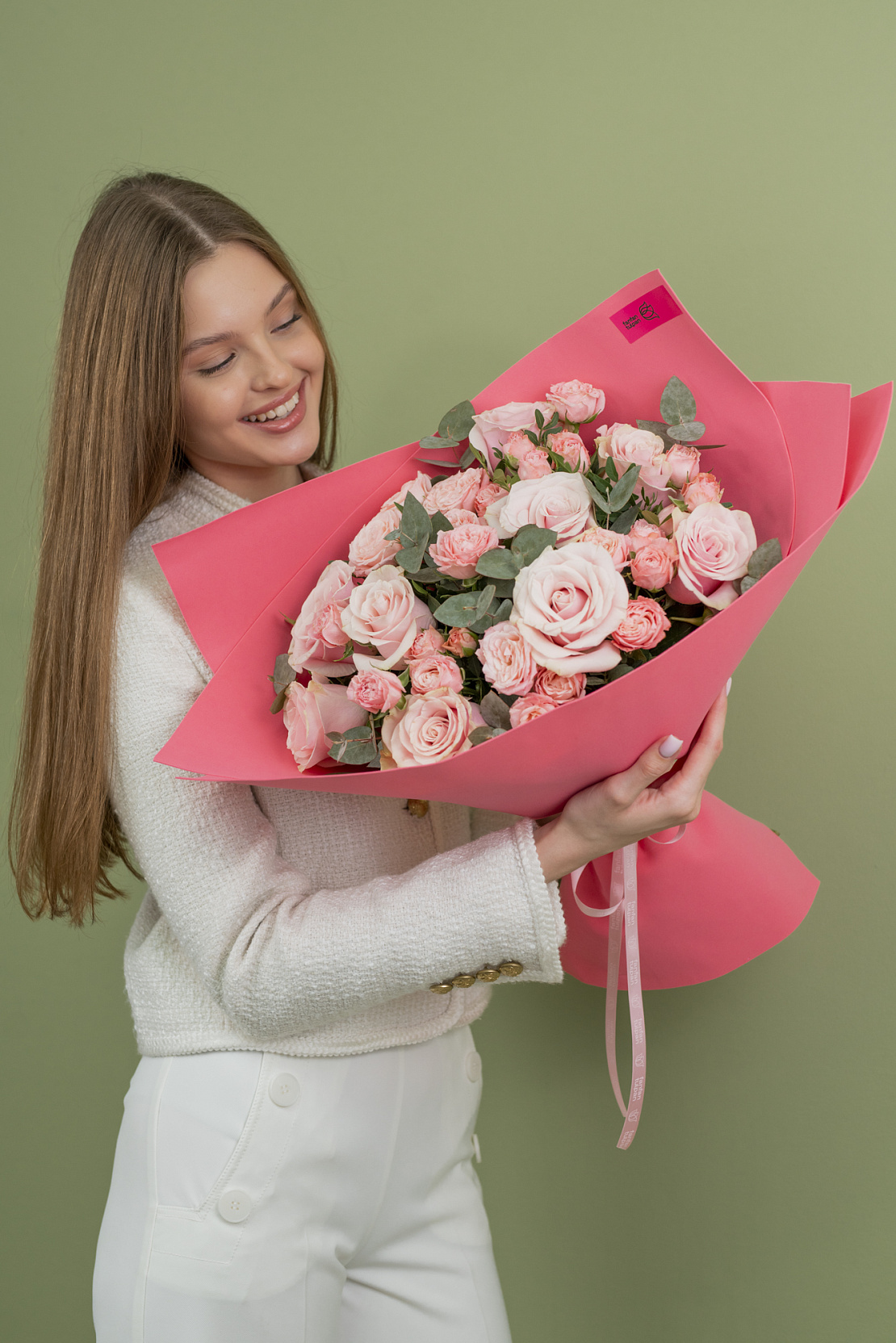 Букет из кустовой Розы Pretty